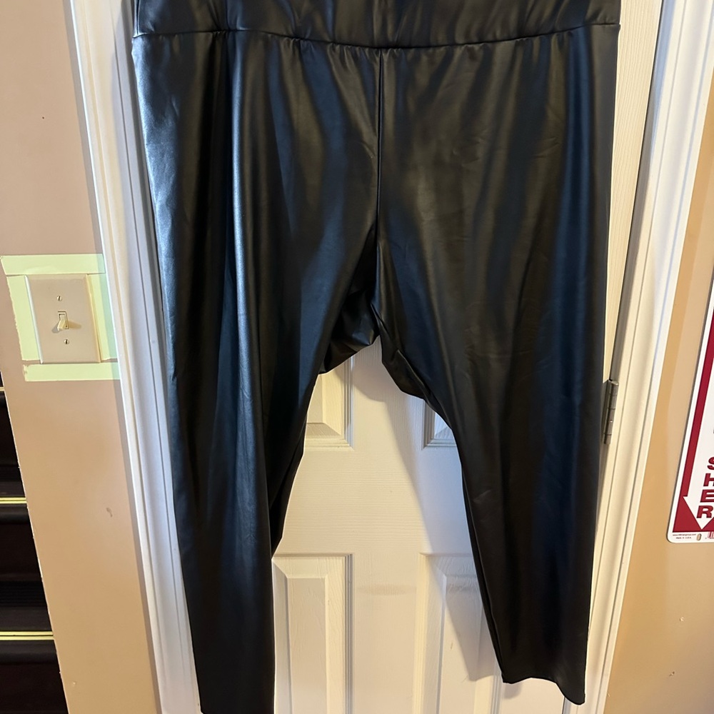 Lane Bryant Fleece Lined Black Leggings